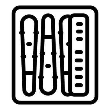 Profesyonel tırnak bakımı için farklı şekil ve boyutlarda manikür seti