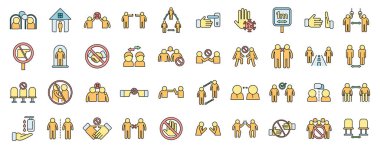 İletişim simgelerinden kaçının ve ana hatları belirleyin. Dokunma kolu. Kapı yüzeyi ince çizgi beyaz üzerine düz renk