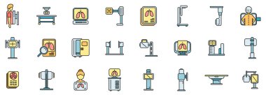 Florografi simgeleri ana hatları belirler. Erkek ciğeri Sağlık gövdesi ince çizgi beyazı düz