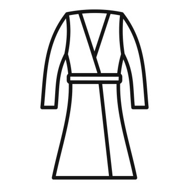 Bornozun basit satır simgesi, web siteleri veya uygulamalar için mükemmel