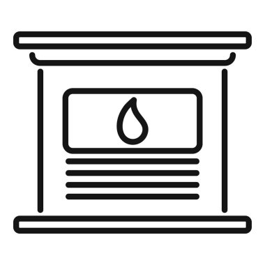 Sürdürülebilir enerji çözümlerini sembolize eden bir biyoyakıt tankının basit çizgi simgesi