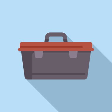 Metal tokalı plastik alet kutusu, inşaat ve onarım için çalışma araçlarını depolamak ve taşımak için ideal