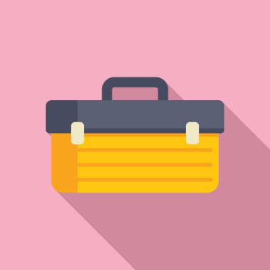 İnşaat ve bakım işleri için modern depolama çözümünü sunan sarı araç kutusu