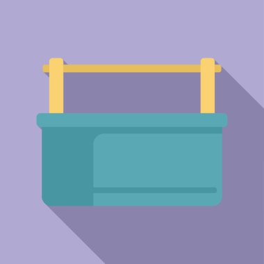 Yeşil ev saksısı tavandan sarkan ahşap bir sapta.