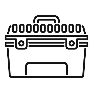 Plastik soğutucu, piknik ya da kamp gezisi için yiyecek ve içecekleri soğuk tutuyor.