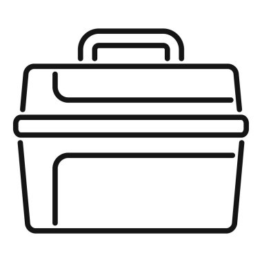 Beslenme çantasının basit bir simgesi, hareket halindeki yemekleri temsil etmek için mükemmel.