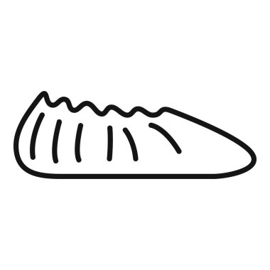 Tek kullanımlık ayakkabı kılıfını temsil eden satır simgesi, genelde temiz odalarda ve sağlık ortamlarında kullanılır.