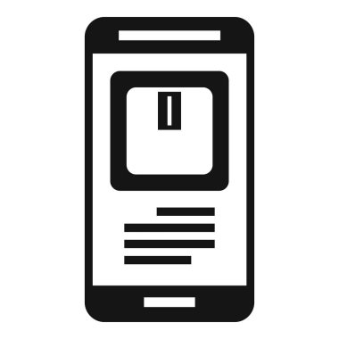 Smartphone basit ve minimal siyah ve beyaz tasarımı olan paket izleme uygulamasını gösteriyor