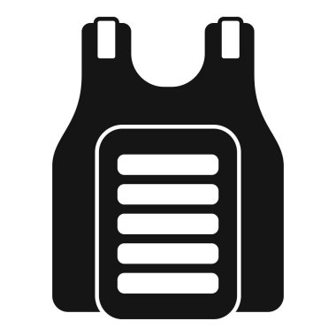 Siyah kurşun geçirmez yelek gövdeyi silah seslerinden korur, güvenlik ve güvenlik sağlar.