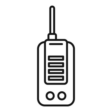 Basit bir telsiz simgesi, iletişimi ya da güvenliği temsil etmek için mükemmel