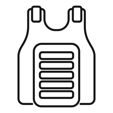 Ateşli silahlardan korunan kurşun geçirmez yelek çizimi