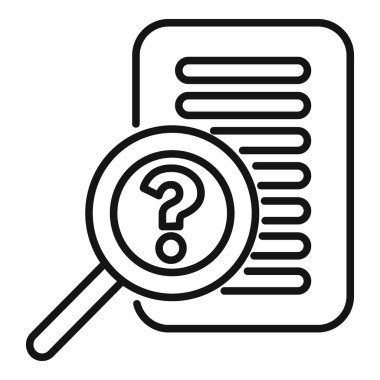 Büyüteç bir belgeyi analiz ediyor, bilgi arayışını sembolize ediyor