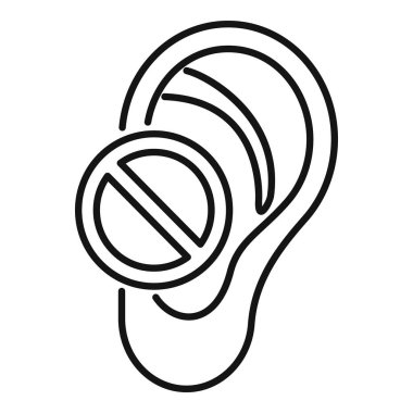 Kulağı tıkayan, sansür ve sessizliği simgeleyen işaretleri durdurun.