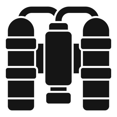 İçmek için musluk suyunu temizleyen, temiz ve güvenli su tüketimini teşvik eden bir su filtresi sisteminin simgesi