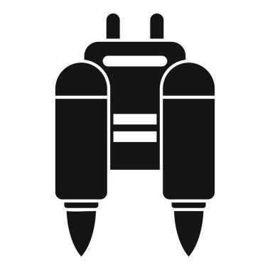 Uzaya fırlatılan bir uzay roketinin simgesi