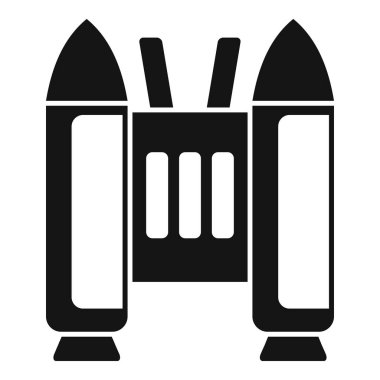 Uzay keşfine izin veren iki tank ve üç yakıcı jet.