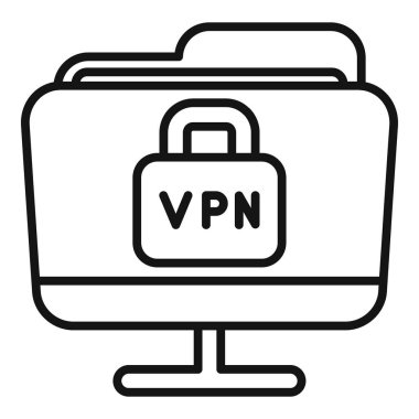 Güvenli vpn bağlantısı dosya depolama için gizlilik ve veri şifrelemesi sağlıyor