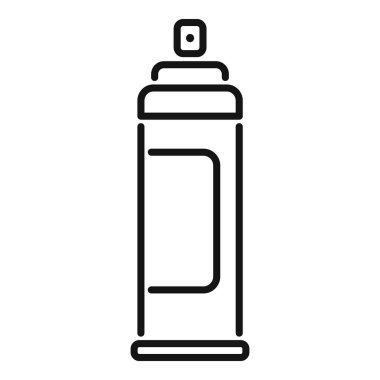 Basit bir sprey boya kutusu çizimi, sıklıkla sokak sanatı ve graffiti için kullanılır.