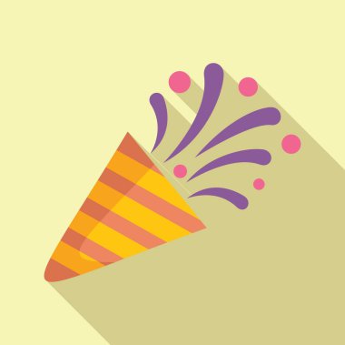 Parti patlayıcısı konfetiye heyecan katıyor, kutlamaya heyecan katıyor.