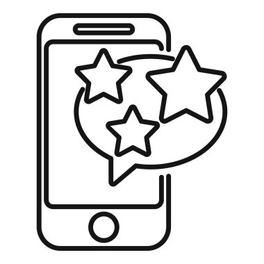 Cep telefonu beş yıldızlı geri bildirim derecelendirme deneyimi sağlıyor