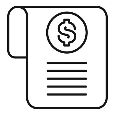 İş karlarını ve gelirlerini gösteren mali rapor simgesi