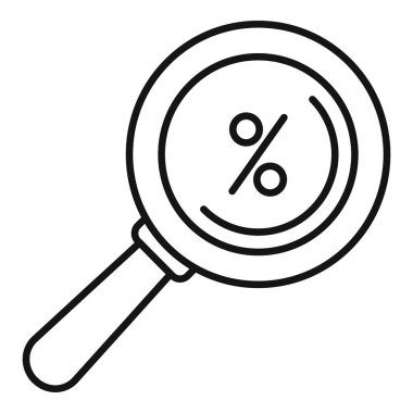 İndirim veya satış fiyatı için yüzde sembolüne yakınlaştırma büyüteci