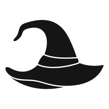 Siyah cadı şapkası bayram kutlaması için Cadılar Bayramı kostümünü temsil ediyor.