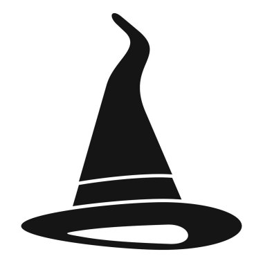 Siyah cadı şapkası tokalı, cadılar bayramı partisi için mükemmel.