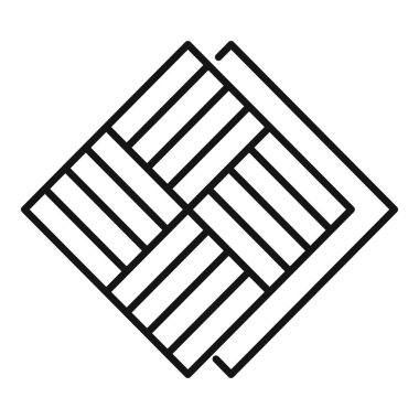 Dikdörtgen ahşap döşemeden yapılmış klasik parke döşemesinin geometrik ve pürüzsüz deseni