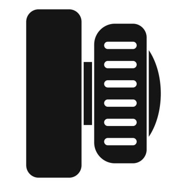 Tamir için eklenen elektrikli scooter tekerleğini temsil eden basit bir simge