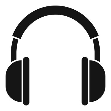 Yüksek kaliteli ses deneyimi sağlayan kablosuz kulaklıkların basit simgesi