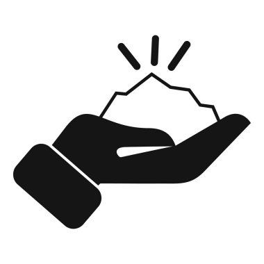 İş adamı elinde parlak bir kristal tutuyor, başarıyı, zenginliği ve başarıyı temsil ediyor.