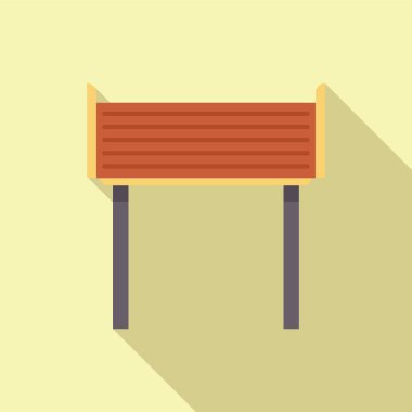 Parkta ya da bahçede duran boş ahşap bir bank insanları oturmaya ve dinlenmeye davet ediyor.