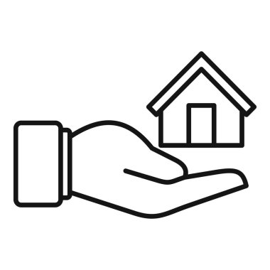 Küçük bir evde el ele tutuşmak, gayrimenkul, sigorta ve ev sahipliğini sembolize ediyor.