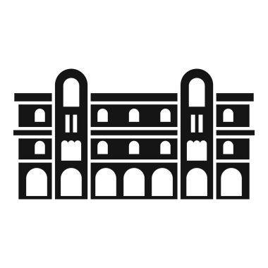 Kemerli pencere ve kapıları olan ön cephe modern mimariyi temsil ediyor.