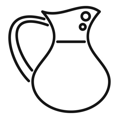 Su ve şarap servisi için büyük yuvarlak sürahi, el yapımı karalama tarzı.