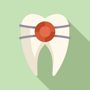 Diş teli olan diş teli, dişleri düzeltmek ve hizalamak için ortodontik tedavi görüyor.