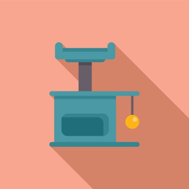 Kedi ağacı, bir tırmalama direği ve sallanan bir oyuncakla birlikte, kedilerin oynaması ve dinlenmesi için belirlenmiş bir alan sunuyor.