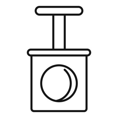 Bu simge kedilerin oynaması ve kaşınması için tasarlanmış asılı bir top oyuncağıyla bir kedi tırmalama direğini temsil ediyor.