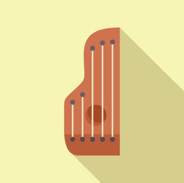 Doğu Avrupa 'dan geleneksel bir telli müzik enstrümanı, yankılanan bir ses panosu ve birden fazla tele sahip