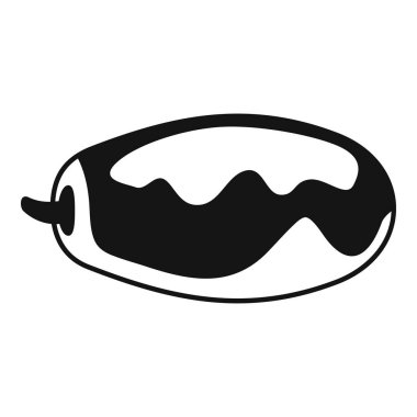 Dalgalı çizgileri olan siyah ve beyaz biberler tohumları gösteriyor