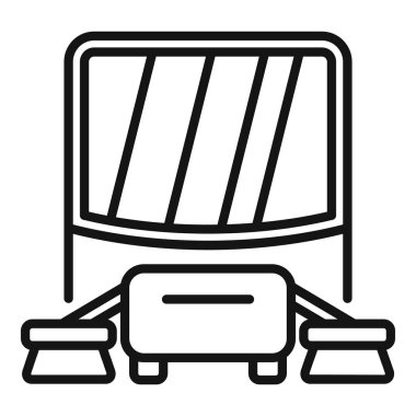 Yüksek kaliteli temizlik için fırça kullanan modern temizlik robotu