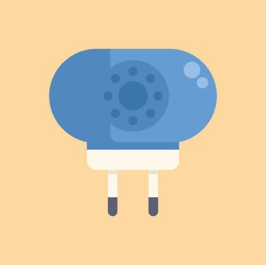 Sıvı buharlaştırıcılı mavi elektrikli sivrisinek kovucu. Böcek ısırıklarına karşı korumalı.