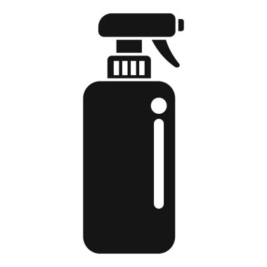Basit bir sprey şişesi ikonu, genellikle temizlik çözümleri ve dezenfektanlar için kullanılır.