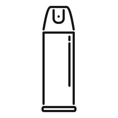 Basit bir sprey kutusu çizimi, muhtemelen temizlik ürünü ya da böcek ilacı içeriyor.