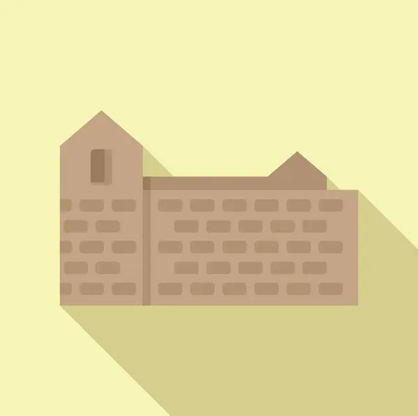 stock vector Simple but recognizable medieval building, good for historical or fantasy content