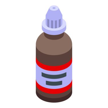 Damlalıklı Isometric tıbbi cam şişe Sıvı ilaç dağıtıyor
