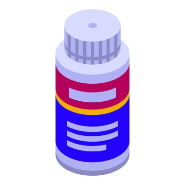 Beyaz arka planda duran haplı mavi plastik şişe.