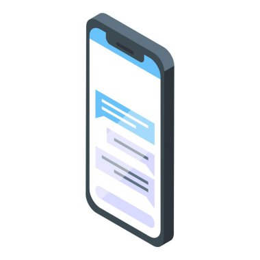 Sohbet baloncukları ile anlık mesajlaşma uygulaması görüntüleyen bir akıllı telefonun resmi, çevrimiçi iletişimi temsil ediyor