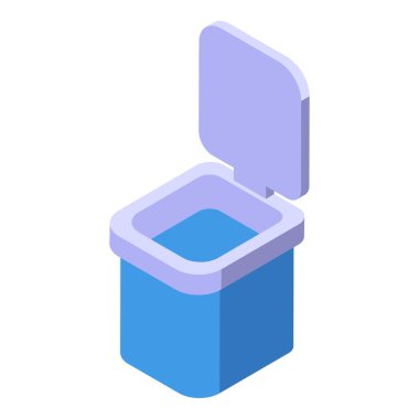 Açık kapaklı mavi konteynır, içi boş olanı ortaya çıkarıyor, depolama, organizasyon veya boşluk kavramlarını göstermek için mükemmel.